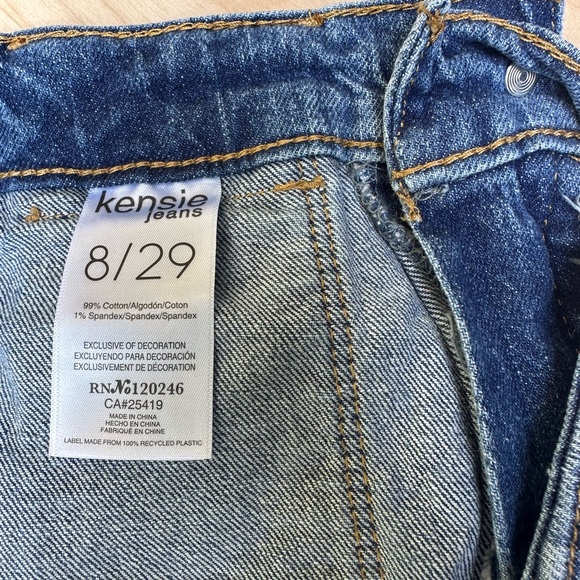 Kensie Astrid High Rise Straight Jeans - Picture 4 of 5